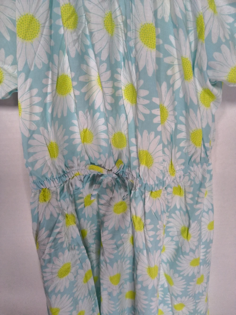NWT Girls Size Xl Epic Threads Light Blue Daisy Print Dress with Yellow Centers